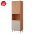 PANELEIRO MGM TORRE QUENTE 4P ABRIR P/ 1 FORNO DIVINA 70CM FREIJO/OFF WHITE