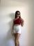 Cropped Um Ombro Só - Vinho - comprar online
