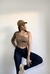 Calça legging com cós ajustável - Preta
