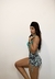 Short Azul com Rajado Preto - comprar online