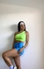 Cropped Um Ombro Só - Verde Neon