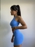 Conjunto Bermuda e Short | Costas Trançadas | Azul Bebê      