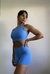 Conjunto Bermuda e Short | Costas Trançadas | Azul Bebê       - loja online
