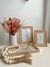 bandeja em mdf com linho - Blooming Decor
