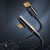 Imagen de Cable Usb C A C 100w 90° Gaming Transparente - Carga Rápida