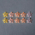 Imagen de Hebillas Pelo Estrella Colores Surtidos - Pack X 10