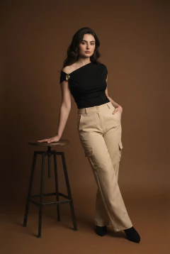 CALÇA PANTALONA ALFAIATARIA CARGO