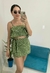 Conjunto cropped e shorts saia floral