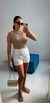 Shorts alfaiataria com cinto de trança - comprar online