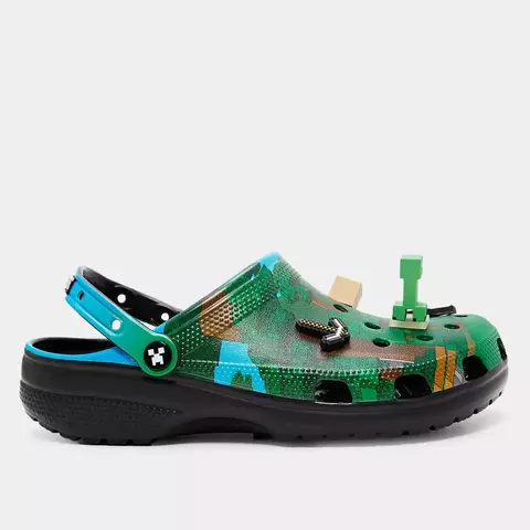 Sandália Crocs Classic Elevated Minecraft Clog Juvenil - comprar online