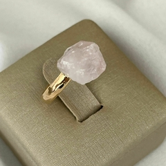 ANEL SOLITÁRIO QUARTZO ROSA - comprar online