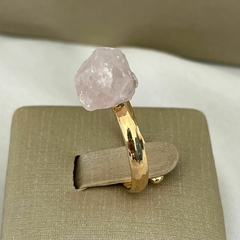 ANEL SOLITÁRIO QUARTZO ROSA na internet