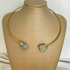 CHOCKER DUO ÁGUA MARINHA