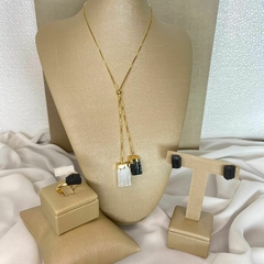 CONJUNTO TURMALINA NEGRA E SELENITA - 3 Peças