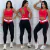 TOP VERMELHO + LEGGING PRETA COM VERMELHO R$195,80