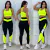 TOP CÍTRICO + LEGGING PRETA COM CÍTRICO  R$195,80