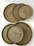 Conjunto 6 peças folhas orgânicas - comprar online