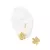 TOPO FLOR BLANCA GIRATORIO BAÑO EN RODIO