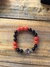 Pulsera Perlas de Mallorca negro y naranjo