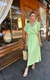 Vestido minimalista fenda lateral - loja online