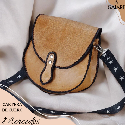 Cartera de cuero "MERCEDES"