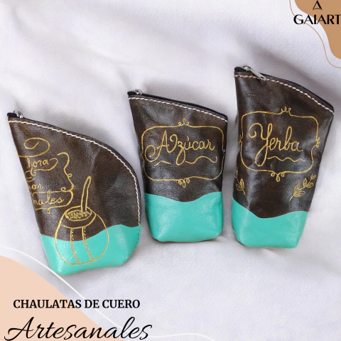 Set de chaulatas de cuero