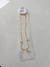Colar Choker Dourado Trio de Solitário