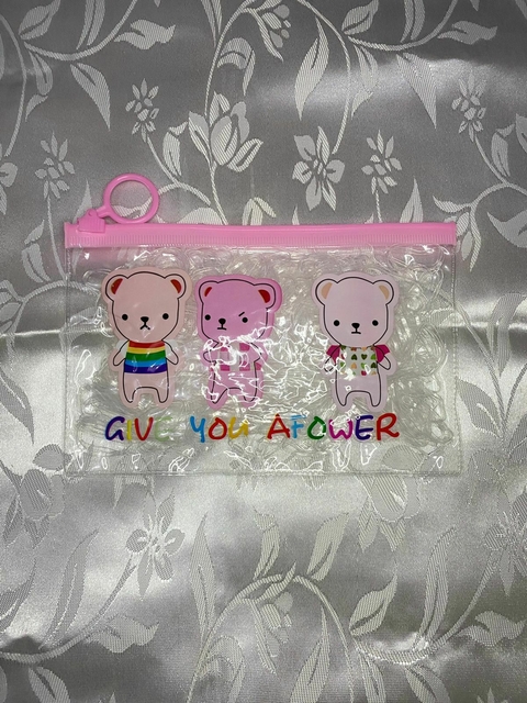 Ligas de Cabelo Transparente com Bolsinha G