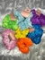 Par de Pompom de Veludo Colorido