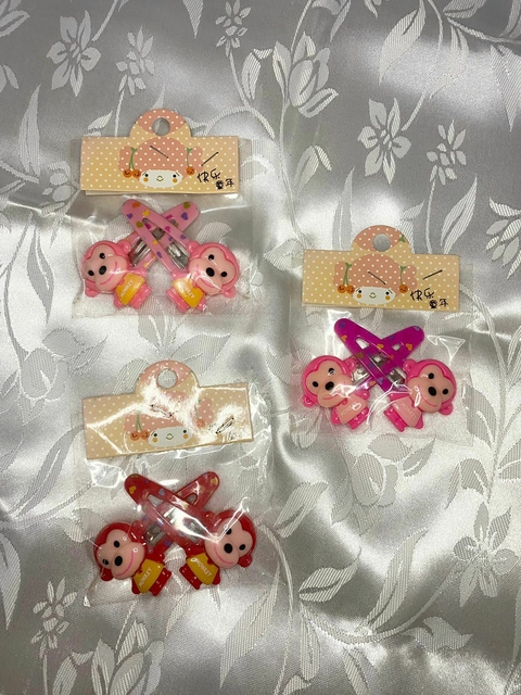 Par de Tic Tac Infantil Macaquinho