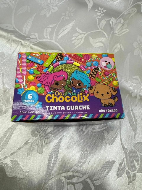 Caixa de Tinta Guache Os Chocolix