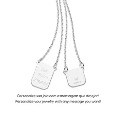 Escapulário Pai e Filho Personalizável Prata 925 - comprar online