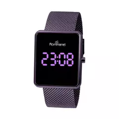 Relógio Digital Led Lilás - comprar online