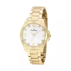Relógio Analógico Dourado com Cristais - comprar online