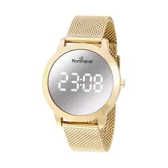 Relógio Digital Led Dourado Redondo - comprar online
