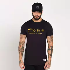T-SHIRT SLIM SUMMER VIBES BUH - C&M Store Multimarcas