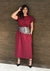 Vestido Rubi longo com fenda laterais