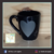 Taza corazón gris