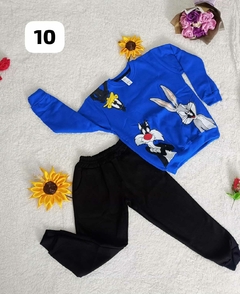 Conjunto Bugs Bunny Azul/Negro