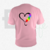 Camiseta rosa amor autismo - comprar online