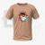 Camiseta bege eu sei quem ta comigo