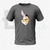 Camiseta Cinza Pernalonga e homem