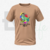 Camiseta bege autismo dinossauro rex