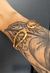 Bracelete Orgânico Contemporâneo em Prata e Dourado - use mytrī