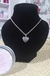 Collar corazón sólido acero