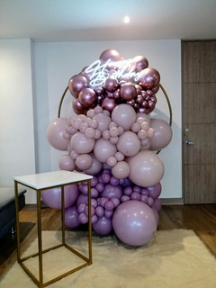 Combo Happy Bithday Rosa - Decoraciones Y&K Festejos