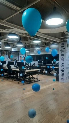 Globos con helio para oficina