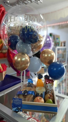 Desayuno para Caballero Blue - Decoraciones Y&K Festejos