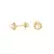 Brinco de Ouro 18k Rococó Pérola 4mm