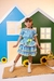 Conjunto Junino Banana Club Luxo Sofia Xadrez Azul - comprar online